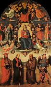 Pietro Perugino Assumption of the Virgin with Four Saints Spain oil painting artist